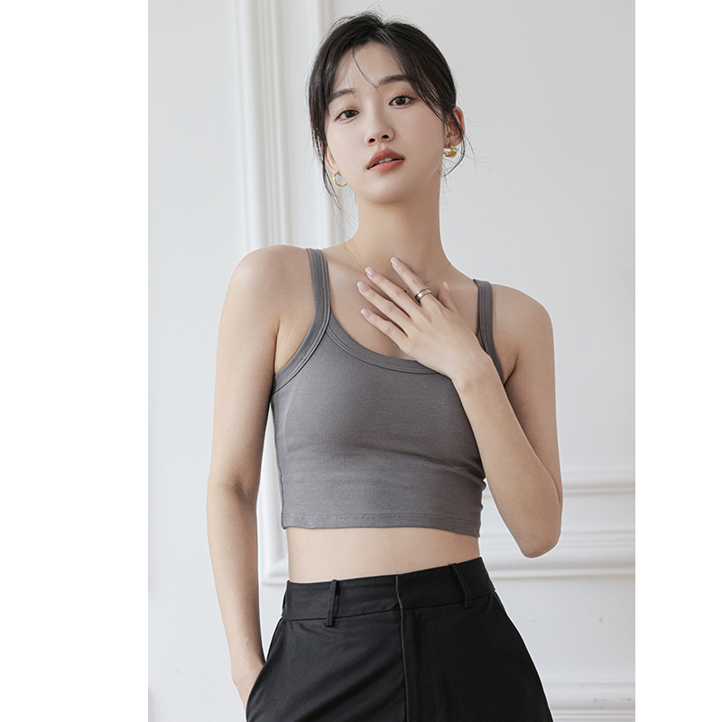 Pamukasti grudnjak / tube top, 3/4 šalice, tanak gornji dio / debeo donji dio, struk duljina, 70–80% pamuka