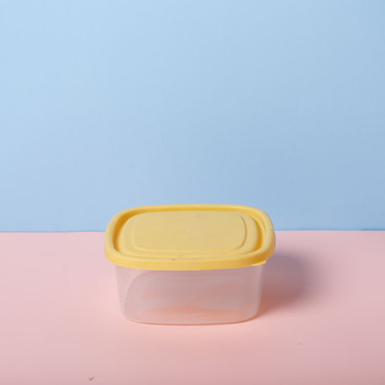 Кутия за обяд за съхранение на храна, пластмасова, квадратна форма, микровълнова безопасна, модерен стил