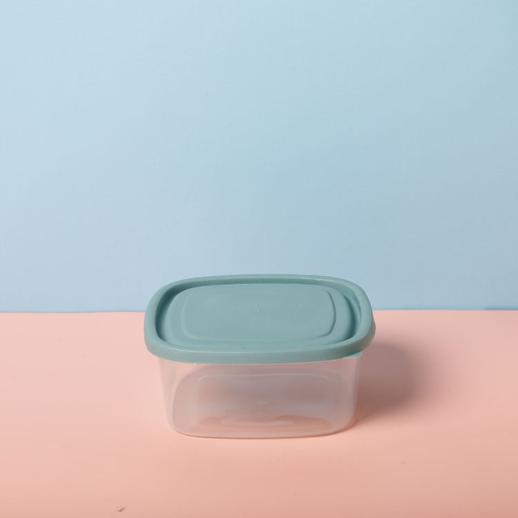 Кутия за обяд за съхранение на храна, пластмасова, квадратна форма, микровълнова безопасна, модерен стил