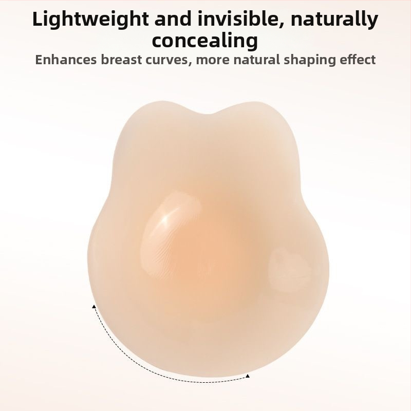 Mini silikónová náplasť na prsné zdvihnutie s tvarom zajacích uší, neviditeľná, tenká, roztomilý štýl