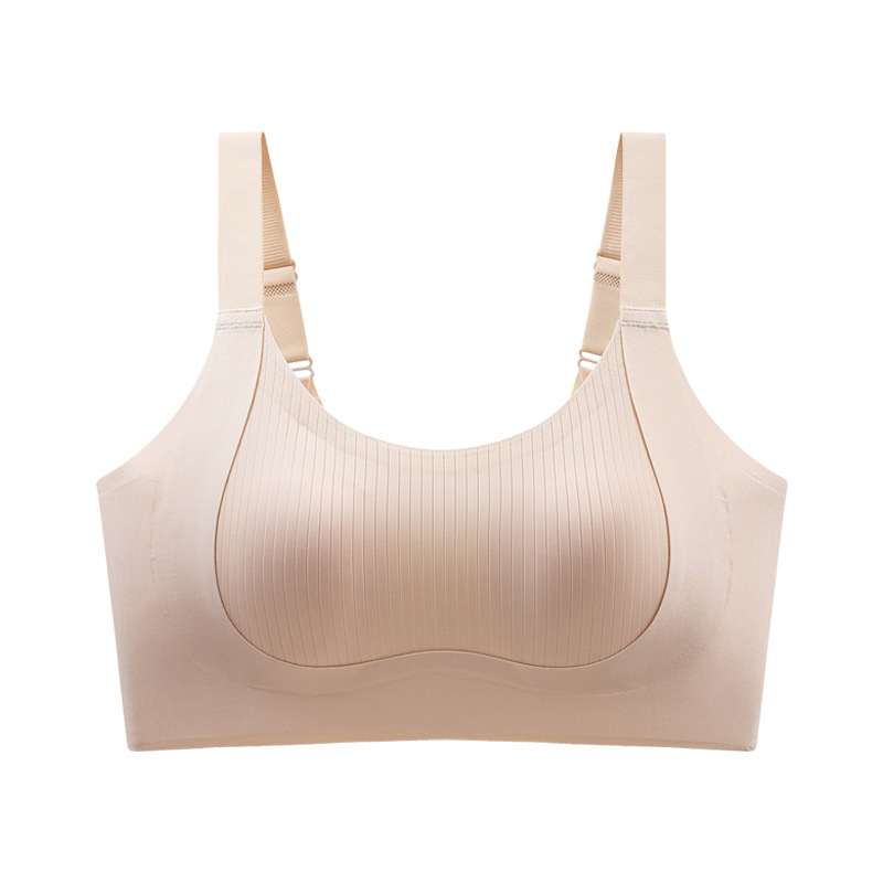 Bezšivna grudnjaka s punim košaricama, tanke oblikovane košarice, prozračna najlonska tkanina, stražnje kopče s četiri reda kopči