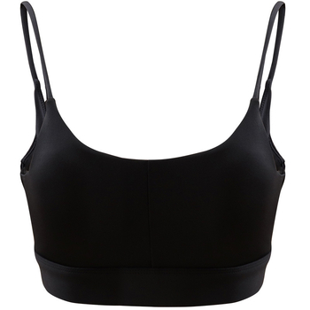 Спортен сутиен с 3/4 чашка, U-образен дизайн, фиксирани двойни презрамки, лъскаво покритие, основна материя: полиестер 75%, подплата: спандекс 25%, подходящ за бягане, фитнес и планински спорт