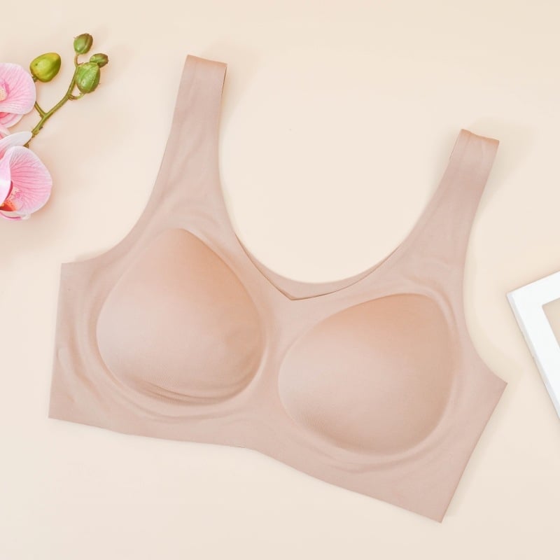 Sutien latex fără cusături cu push-up pentru bust mic, cupe latex, material principal nylon, căptușeală spandex, stil vestă