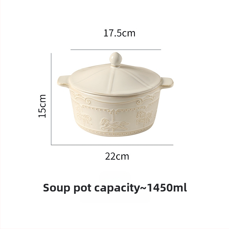 Francúzský porcelánový servis na stolovanie – reliéfne taniere, európsky štýl, retro dizajn, keramická glazúra vypaľovaná v peci, mikrovlnná rúra vhodná