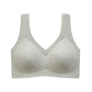 Bežični grudnjak u stilu veste, 3/4 košarice, tanke oblikovane košarice od pamuka, podesive naramenice