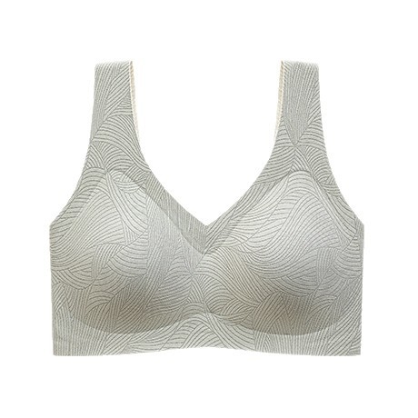 Bežični grudnjak u stilu veste, 3/4 košarice, tanke oblikovane košarice od pamuka, podesive naramenice