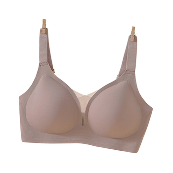 Bešavni push-up grudnjak s dubokim V, mekana podrška, 3/4 košarice