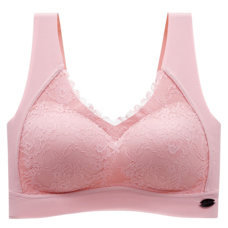 Bešavni grudnjak od ledenog svile, bez žice, Push-Up, 1/4 košarice, korejski stil