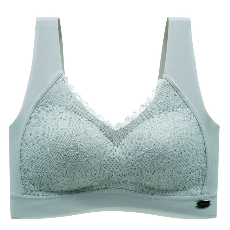 Bešavni grudnjak od ledenog svile, bez žice, Push-Up, 1/4 košarice, korejski stil