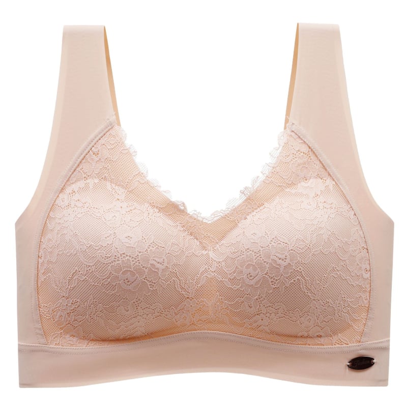 Bešavni grudnjak od ledenog svile, bez žice, Push-Up, 1/4 košarice, korejski stil
