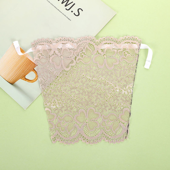 Bandeau fără bretele, cu margine din dantelă, fără cusături, din ice silk poliester