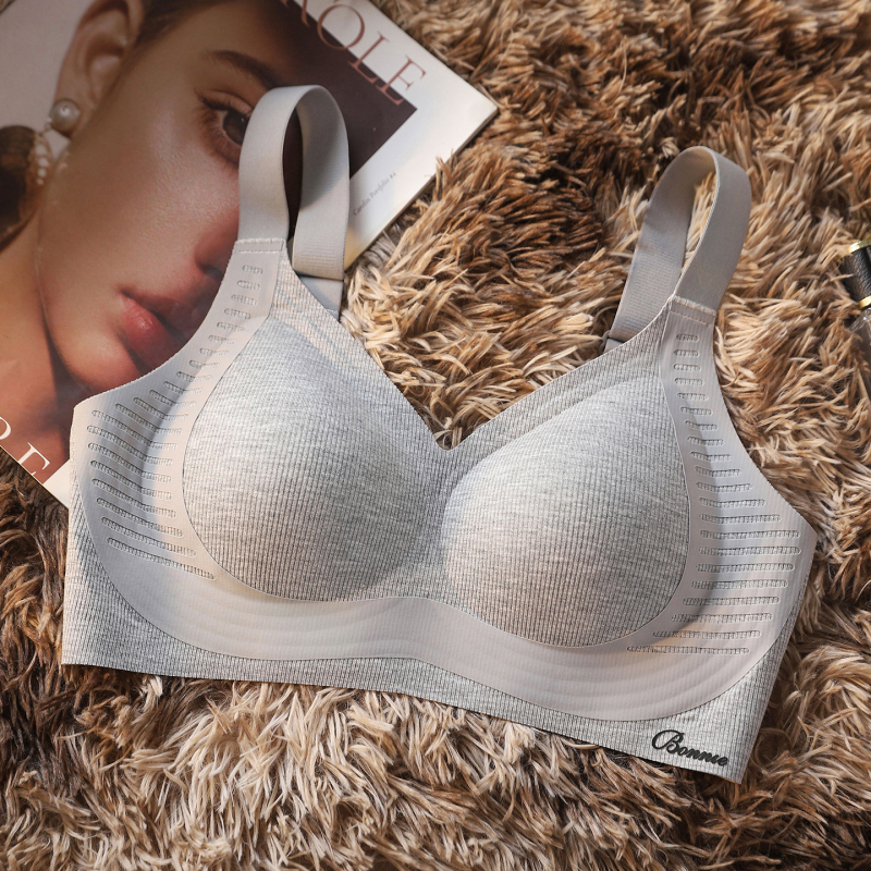 Sutien fără cusături pentru mărime mare, 3/4 cupă, cupă subțire din modal, material modal, nylon