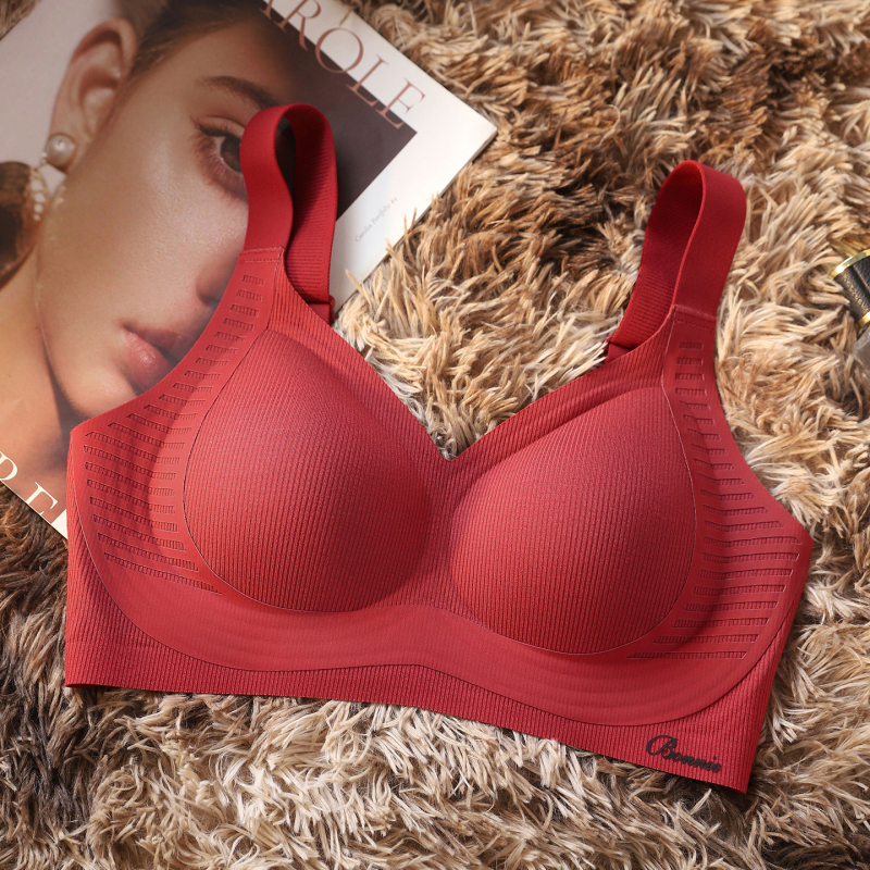 Sutien fără cusături pentru mărime mare, 3/4 cupă, cupă subțire din modal, material modal, nylon