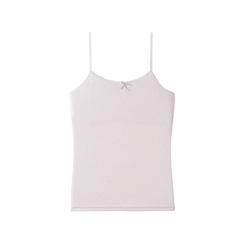 Camisolă pentru fete — material Ice Silk; material principal 90-95% poliester; căptușeală din bumbac 90-95%; cupe fără formă, cu țesătură din bumbac; bretele fixe în dublu; respirabilă, absorbantă de transpirație, confortabilă; pentru vârsta 9-13 ani