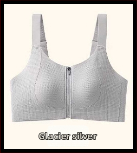 Elöl cipzáras melltartó nagy méretekhez, teljes kosár, emelő hatás, anti-sagging, ultra vékony formázott kosár, nylon belső spandex