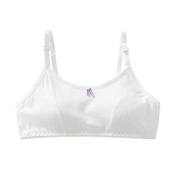 Sutien pentru fete din bumbac, fără sârmă, cupă 3/4, cupă subțire modelată, respirabil și confortabil