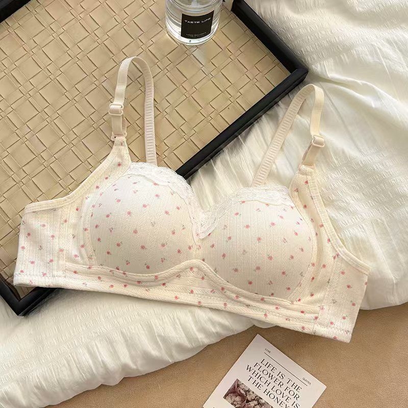 Set sutien — stil japonez, bumbac, cupe 3/4 modelate, bretele detașabile dublu, închidere la spate cu trei rânduri de cârlige