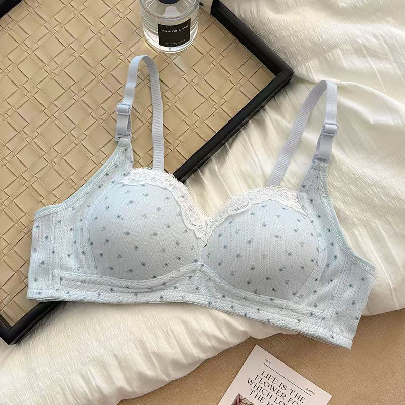 Set sutien — stil japonez, bumbac, cupe 3/4 modelate, bretele detașabile dublu, închidere la spate cu trei rânduri de cârlige