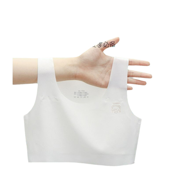 Bustier în stil vest pentru fete 7–12 ani, cupe subțiri modelate, cupă completă, Ice Silk/Nylon