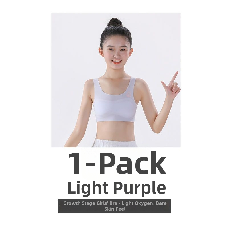 Bustier în stil vest pentru fete 7–12 ani, cupe subțiri modelate, cupă completă, Ice Silk/Nylon