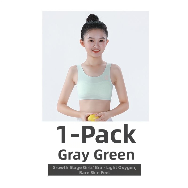 Bustier în stil vest pentru fete 7–12 ani, cupe subțiri modelate, cupă completă, Ice Silk/Nylon