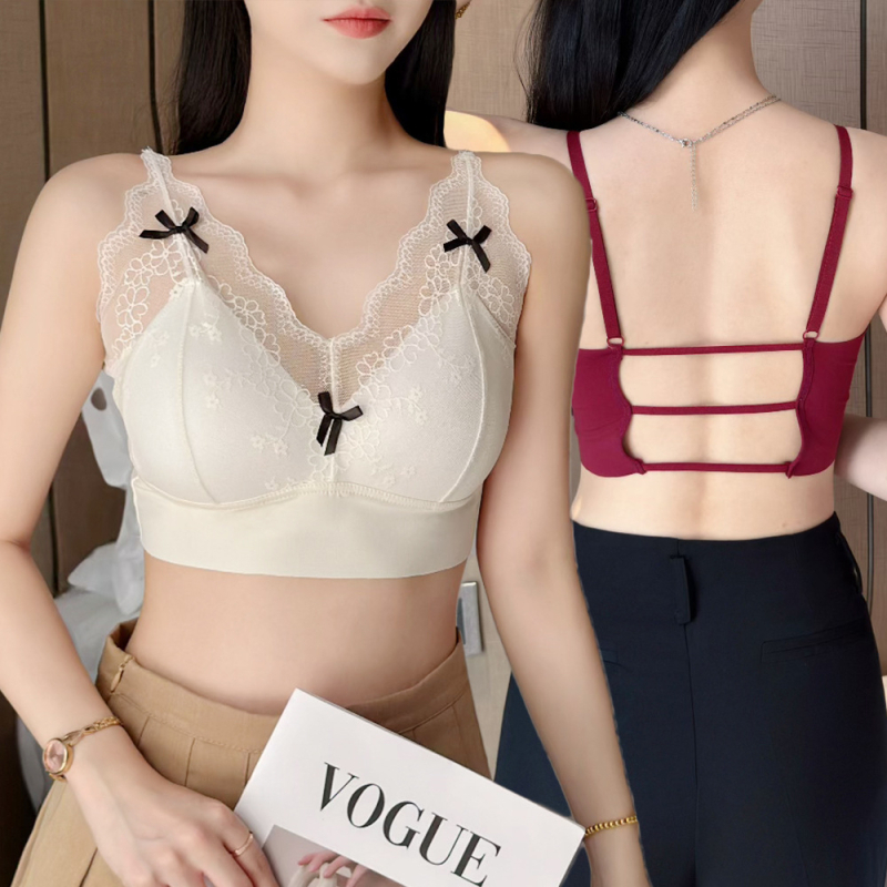 Sutien din nailon fără cusături, fără spate, cu cupe complete — modelat (sus subțire, jos gros) – fără urme