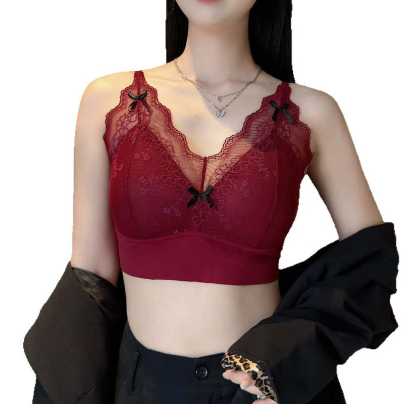 Sutien din nailon fără cusături, fără spate, cu cupe complete — modelat (sus subțire, jos gros) – fără urme