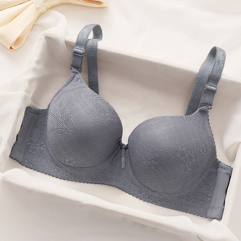 Sutien cu sârmă, efect de adunare și ridicare, susținere laterală pentru sânii laterali, cupe modelatoare subțiri, bretele detașabile duble