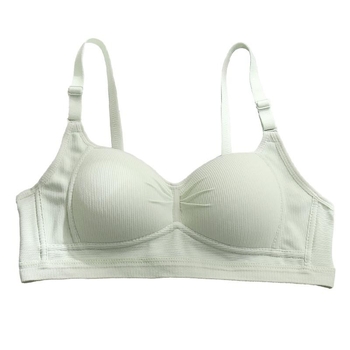 Sutien pentru femei adulte, cu cupă completă, cupe din burete modelate; material principal nylon, căptușeală din bumbac; închidere la spate cu trei rânduri de cârlige; bretele fixe, duble.