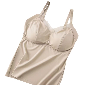 Ženski prsluk s širokim ramenima od Ice Silk/Nylon, podesive trake, latexni jastučić za leđa, push-up, ljeto