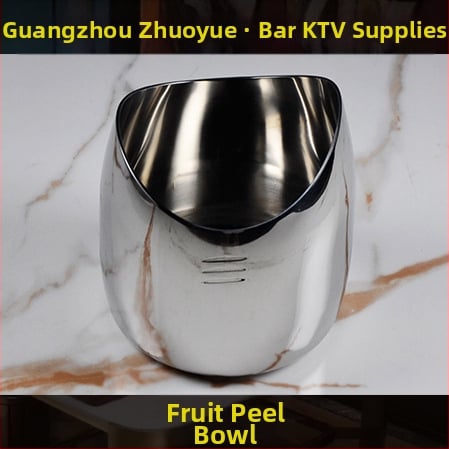 Roostevabast terasest hotellilaua komplekt – poleeritud pind, hiina stiil; baar/ööklubi tarvikud: puuviljaplaat, tuhatoos, jääämber