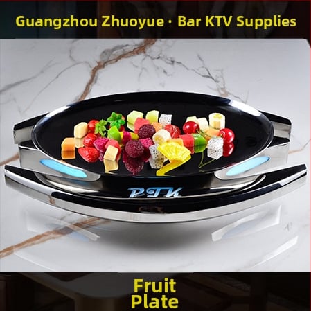 Roostevabast terasest hotellilaua komplekt – poleeritud pind, hiina stiil; baar/ööklubi tarvikud: puuviljaplaat, tuhatoos, jääämber