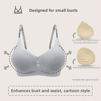 Sutien pentru femei, strângere și susținere superioară, cupe 3/4, material nylon, căptușeală nylon, bretele fixe, fără inele din oțel