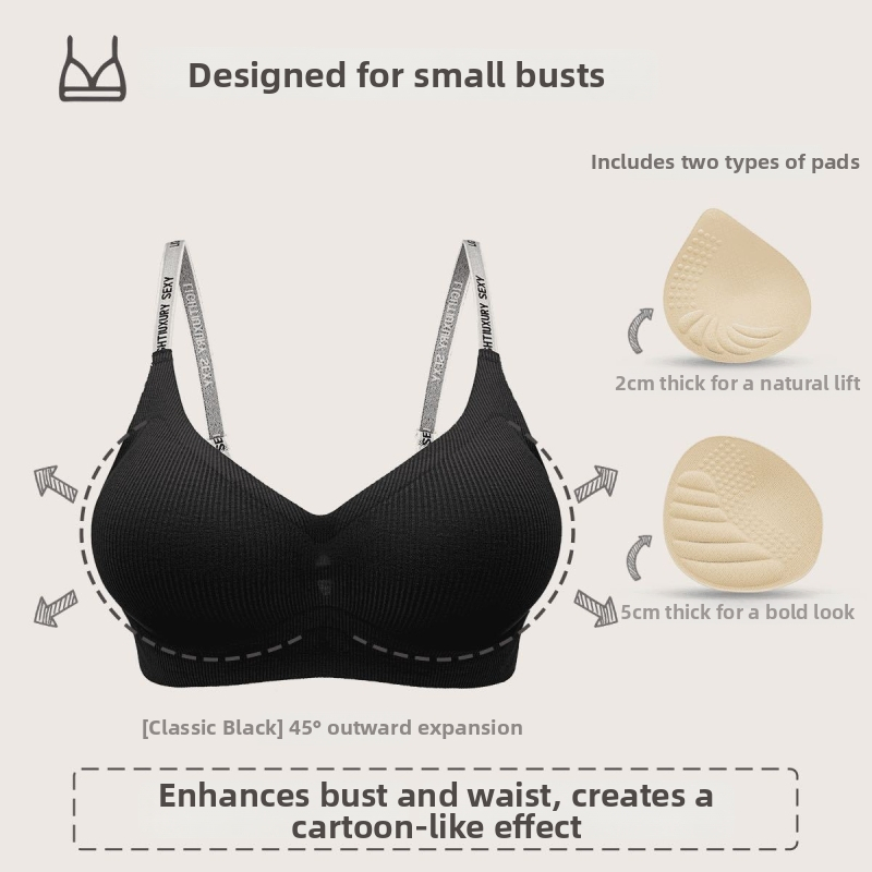 Sutien pentru femei, strângere și susținere superioară, cupe 3/4, material nylon, căptușeală nylon, bretele fixe, fără inele din oțel