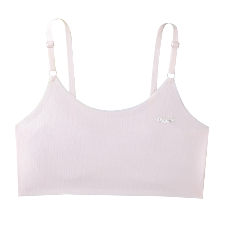 Dječja camisola za djevojčice - najlon, puna šalica, bez kostiju, podesive naramenice, podstava najlonom, prozračna Ice Silk