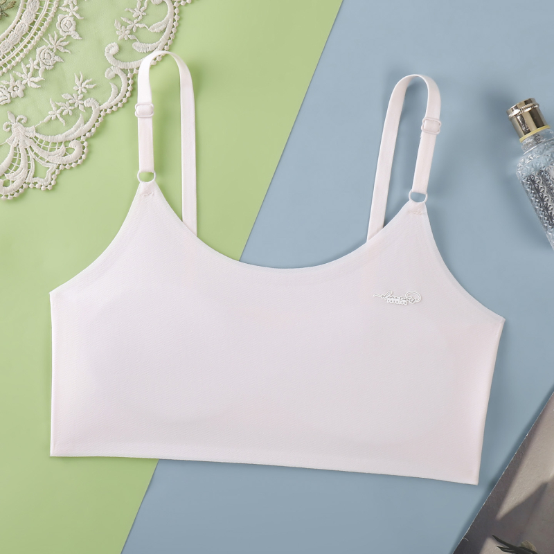 Dječja camisola za djevojčice - najlon, puna šalica, bez kostiju, podesive naramenice, podstava najlonom, prozračna Ice Silk