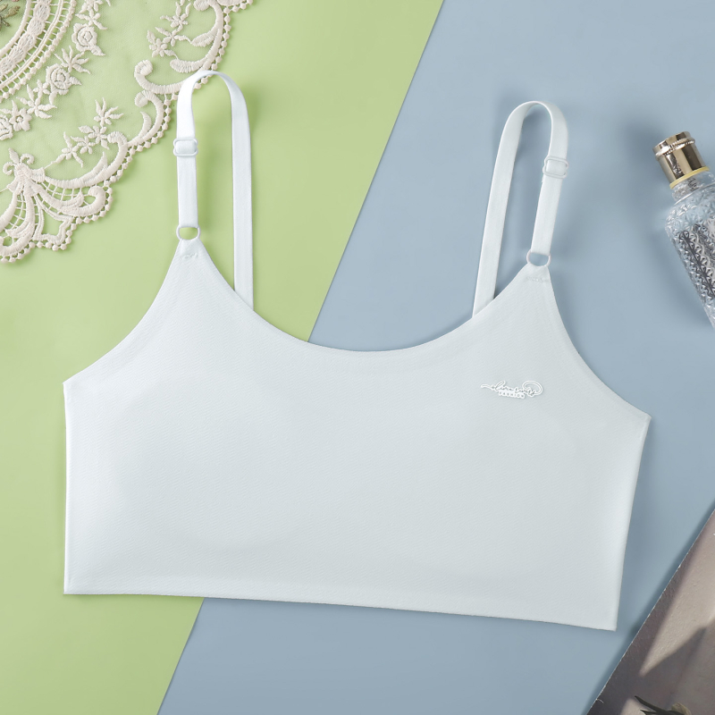 Dječja camisola za djevojčice - najlon, puna šalica, bez kostiju, podesive naramenice, podstava najlonom, prozračna Ice Silk