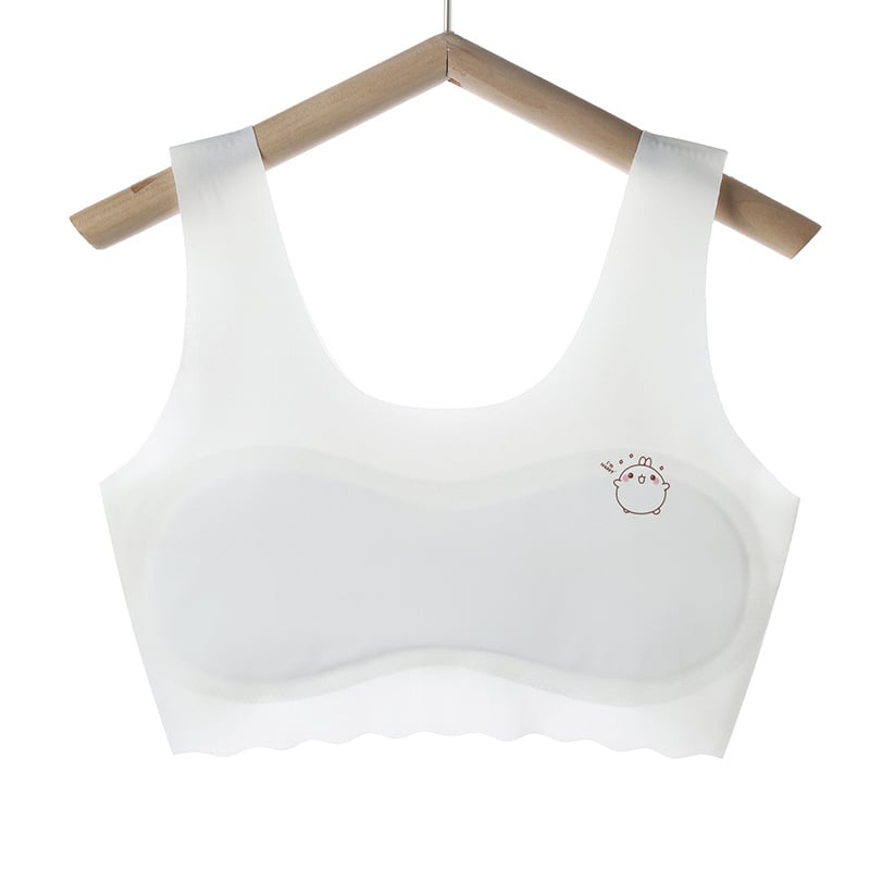 Bustier din nailon pentru fete, 12–15 ani, cupe pline, fără cupă modelată, căptușit cu bumbac, respirabil, bretele duble fixe