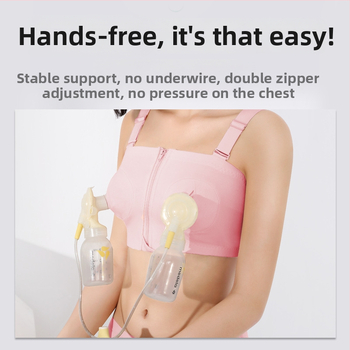 Medvilninė maitinančios liemenėlė su priekiniu užsegimu ir vieno/dviejų užtrauktukų, po gimdymo, atsiejami dvigubi dirželiai