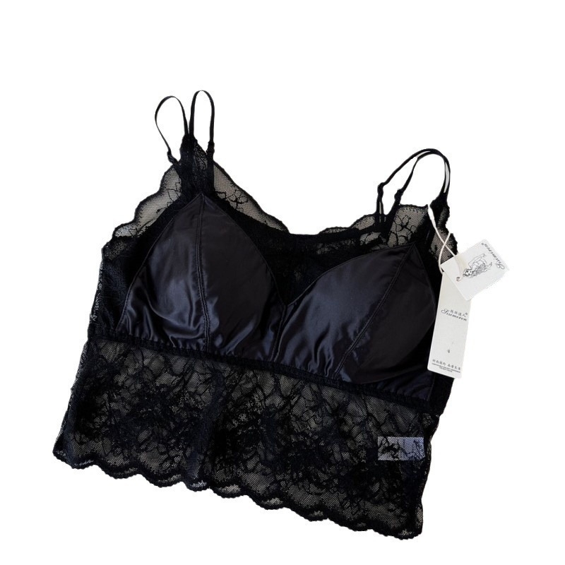 Потник от найлонов плат, презрамков модел със V-образно деколте, тънък плат, сезон Пролет-Лято-Есен, пуснат през 2024 г.