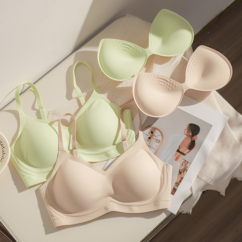 SL995 Sutien push-up fără cusături pentru sâni mici, Cupa 3/4, Material exterior: nailon, Căptușeală din spandex, Închidere la spate cu trei rânduri de cârlige