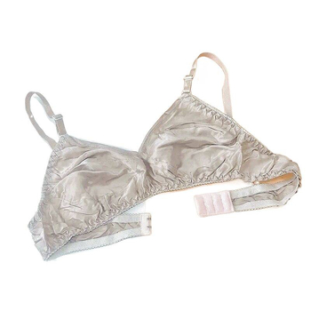 Pamukasti grudnjak s podlogom od svile dudova, stražnja dvostruka kopča, s metalnom potporom, prozračan i udoban
