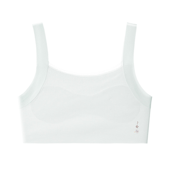 cocosmart Sutien-vestă de antrenament pentru fete în faza de dezvoltare, vară respirabil Ice Silk, nylon principal, cupă completă, cupe subțiri modelate, bretele fixe duble