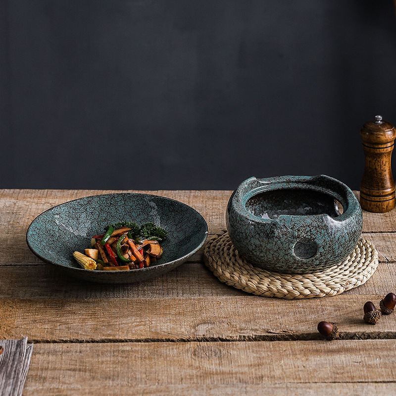 Porcelanska posuda za održavanje topline, japanski stil, jednostavan dizajn