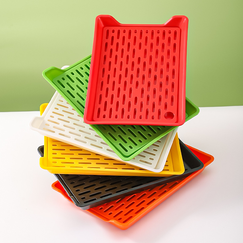 Tavă de drenaj BBQ – tavă din plastic PP, formă pătrată, stil nordic, potrivită pentru hoteluri și restaurante