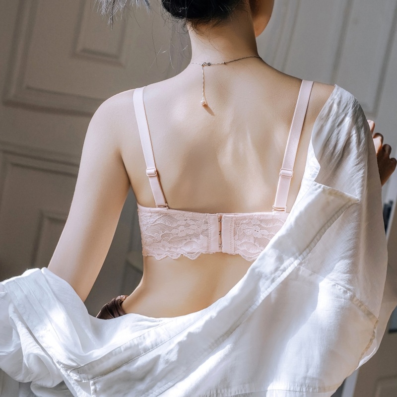 2508 Bežični push-up grudnjak od čipke za male grudi, bez žice, 3/4 košarica, Lolita stil