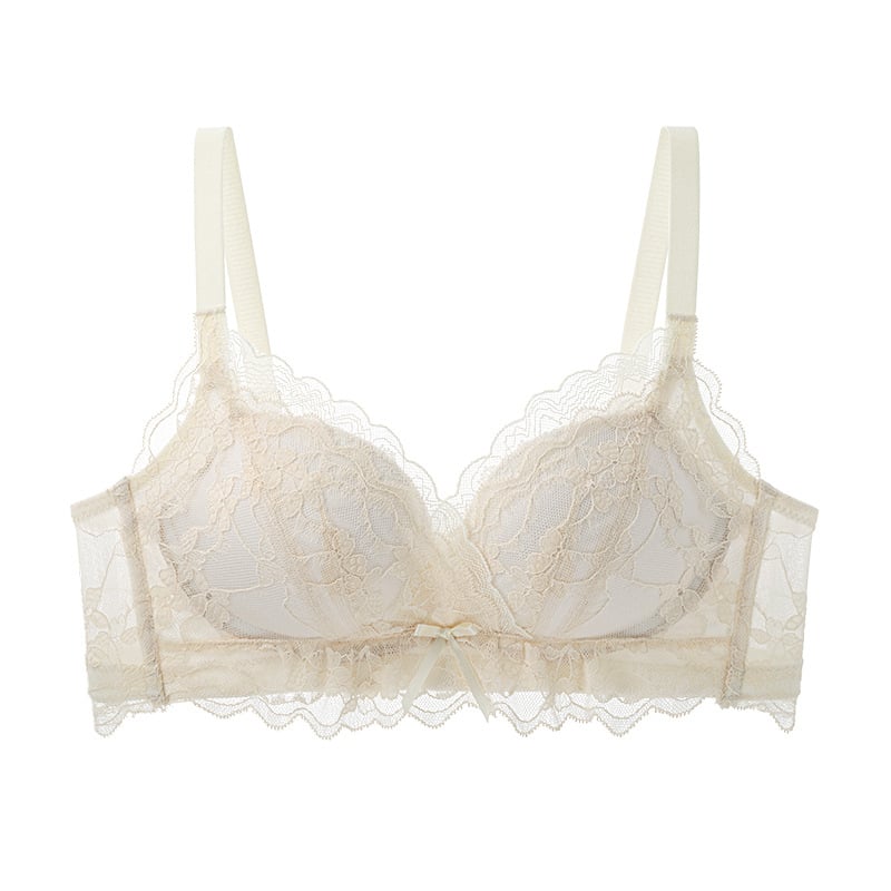 2508 Bežični push-up grudnjak od čipke za male grudi, bez žice, 3/4 košarica, Lolita stil