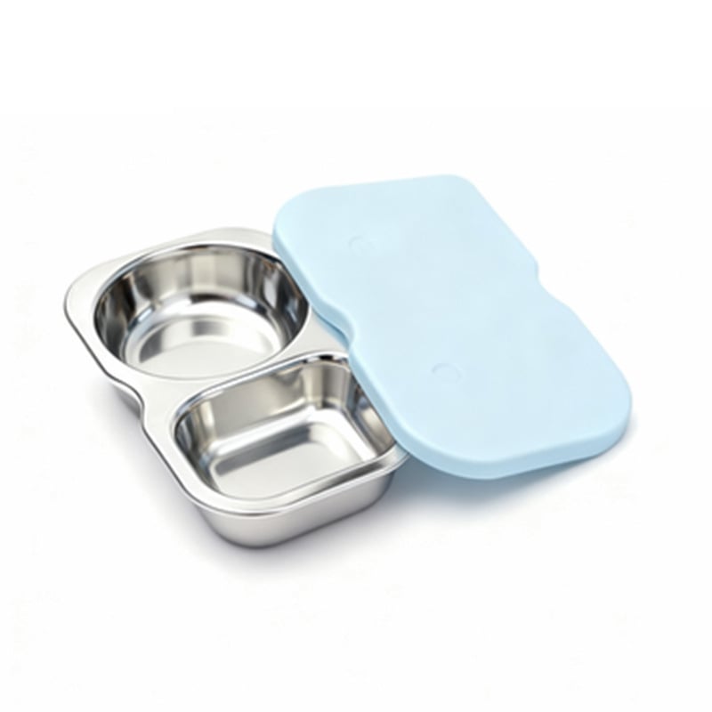 Силиконова кутия за съхранение на храна, квадратна форма, капацитет под 300 ml, подходяща за микровълнова, Longqian, възможност за печат на лого