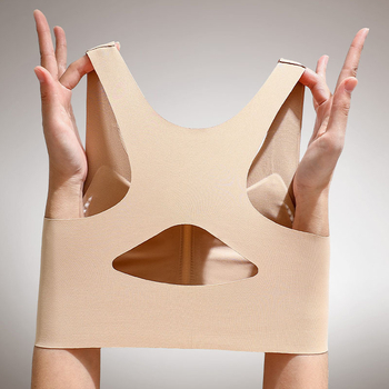 Push-Up σουτιέν με μπροστινό κούμπωμα, χωρίς μεταλλικά δαχτυλίδια, χωρίς σύρμα, 3/4 κάλυμμα, λεπτά διαμορφωμένες κάψες