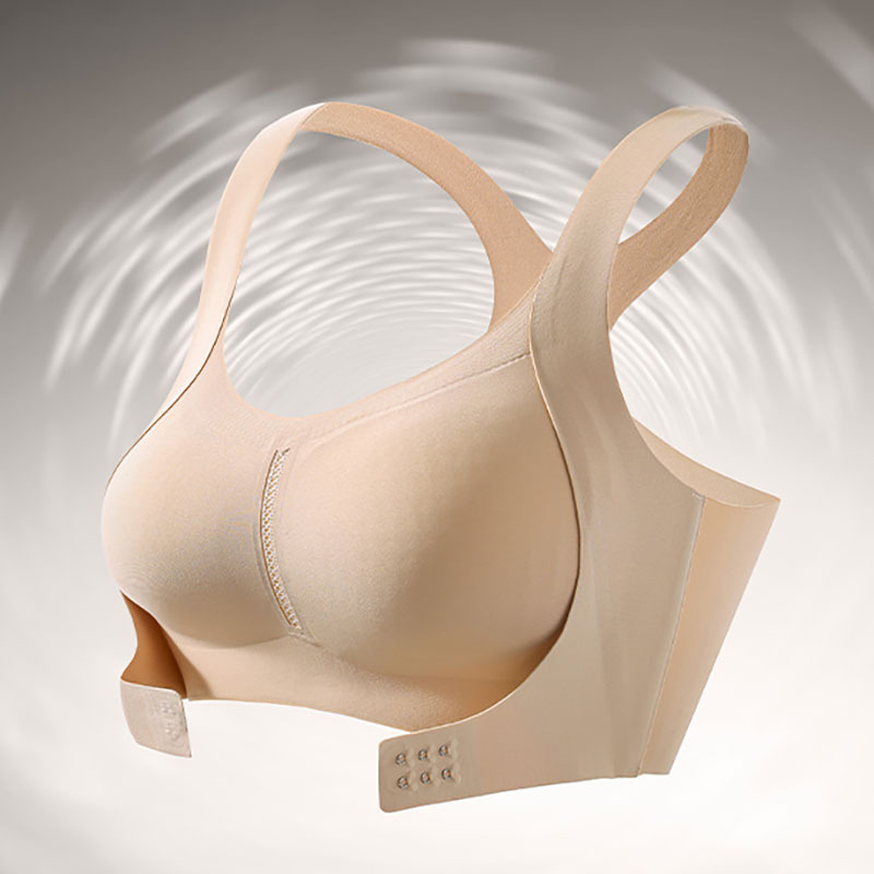 Push-Up σουτιέν με μπροστινό κούμπωμα, χωρίς μεταλλικά δαχτυλίδια, χωρίς σύρμα, 3/4 κάλυμμα, λεπτά διαμορφωμένες κάψες